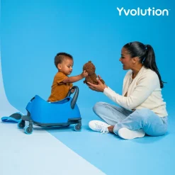 Yvolution Y Glider Luna 5In1 Kids Scooter Blue Best