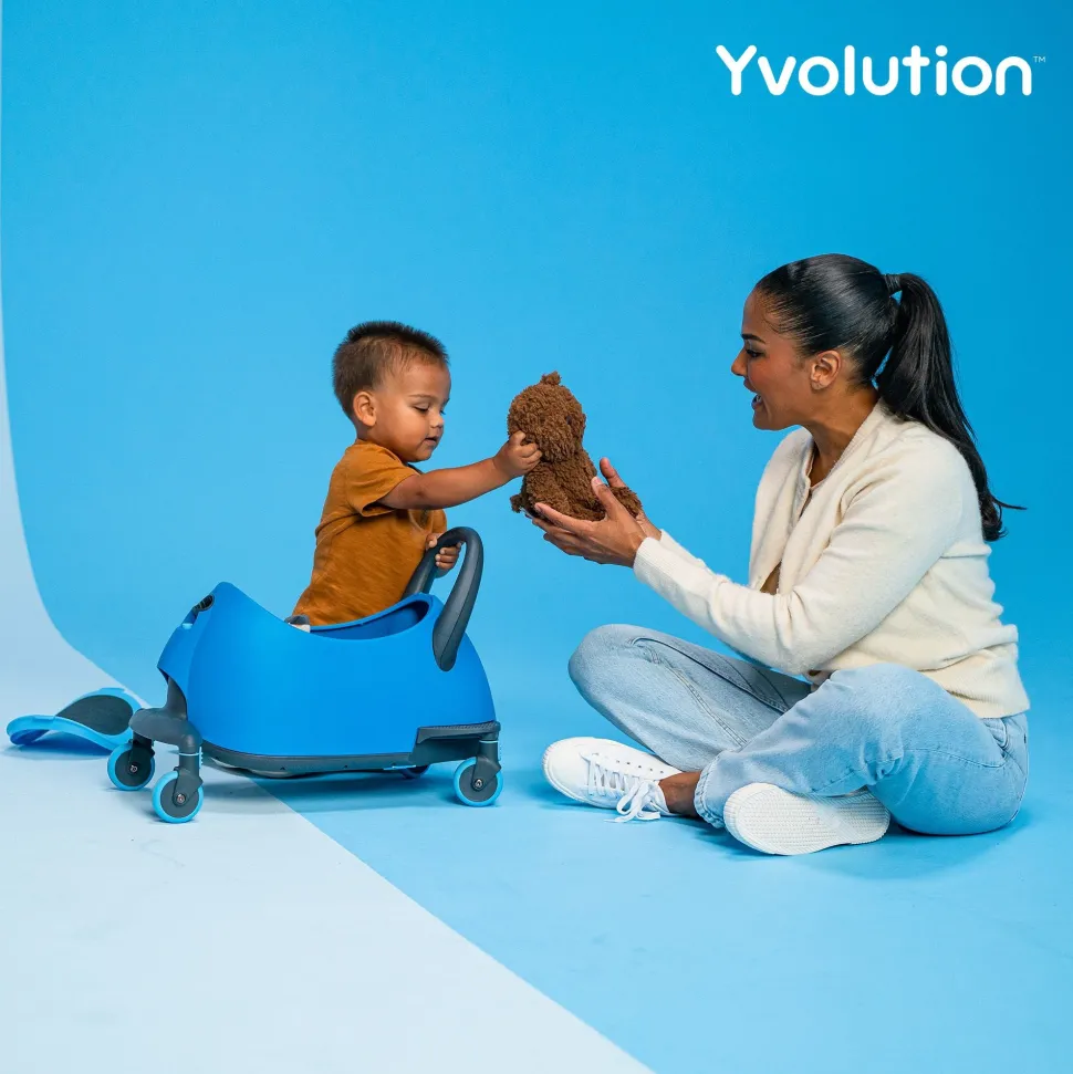 Yvolution Y Glider Luna 5In1 Kids Scooter Blue Best